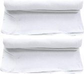 2x Sneeuwdeken / sneeuwtapijt op rol 90 x 180 cm - rechthoekig - sneeuwkleedjes