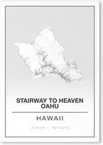 Poster/plattegrond STAIRWAY-TO-HEAVEN - A4