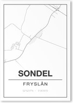 Poster/plattegrond SONDEL - A4