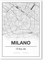 Poster/plattegrond MILANO - A4