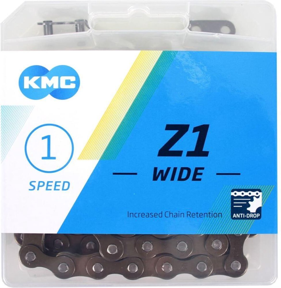 Kmc Ketting Z1 Breed 1/2 X 1/8 Inch 112s Single Speed Bruin