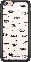 iPhone 6/6s hoesje glass - Eye see you | Apple iPhone 6/6s case | Hardcase backcover zwart