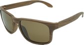 4goodz Nice brown - houtlook wayfarer zonnebril  - Bruin - Uv400