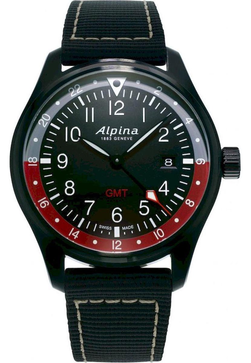 Alpina - AL-247BR4FBS6 - Polshorloge - Heren - Quartz - Startimer Pilot GMT