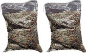 Confettis multicolores env.10 kg - Papier recyclé - 2 sacs de 5 kilogrammes de confettis de fête