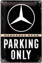Mercedes-Benz Parking Only - Metalen Wandplaat