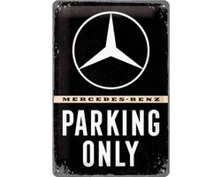 Wandbord - Mercedes-Benz Parking Only - 20x30 cm