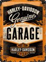 Wandbord - Harley-Davidson Garage - 30x40 cm