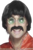 Jaren 60/70 Beatles look a like verkleed heren pruik - verkleedpruiken voor carnaval