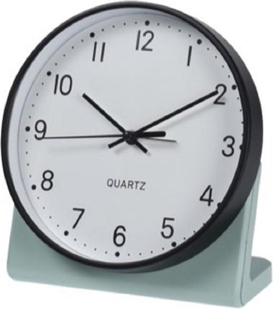 Groene wekker/klok staand 15 cm - - Wekkers/ klokken op... | bol.com