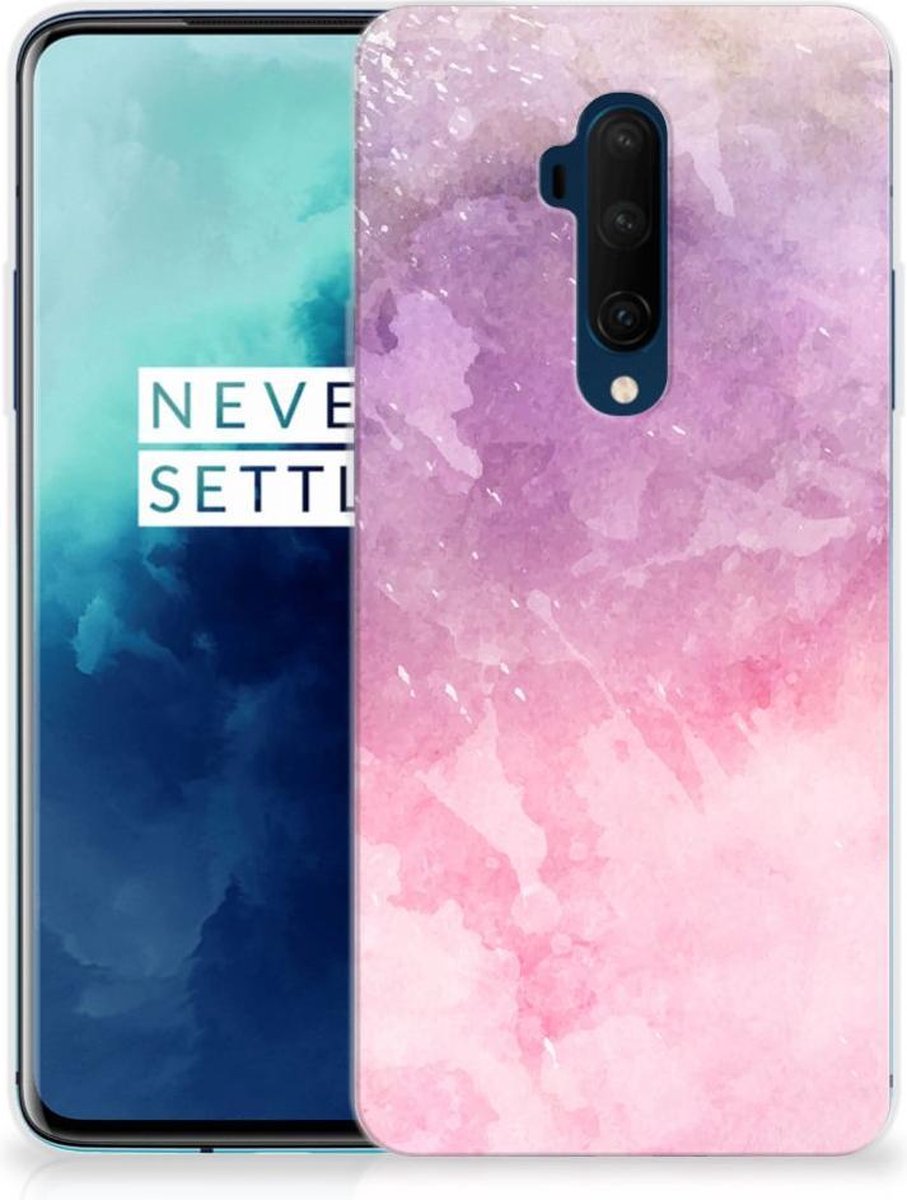 Hoesje maken OnePlus 7T Pro Pink Purple Paint