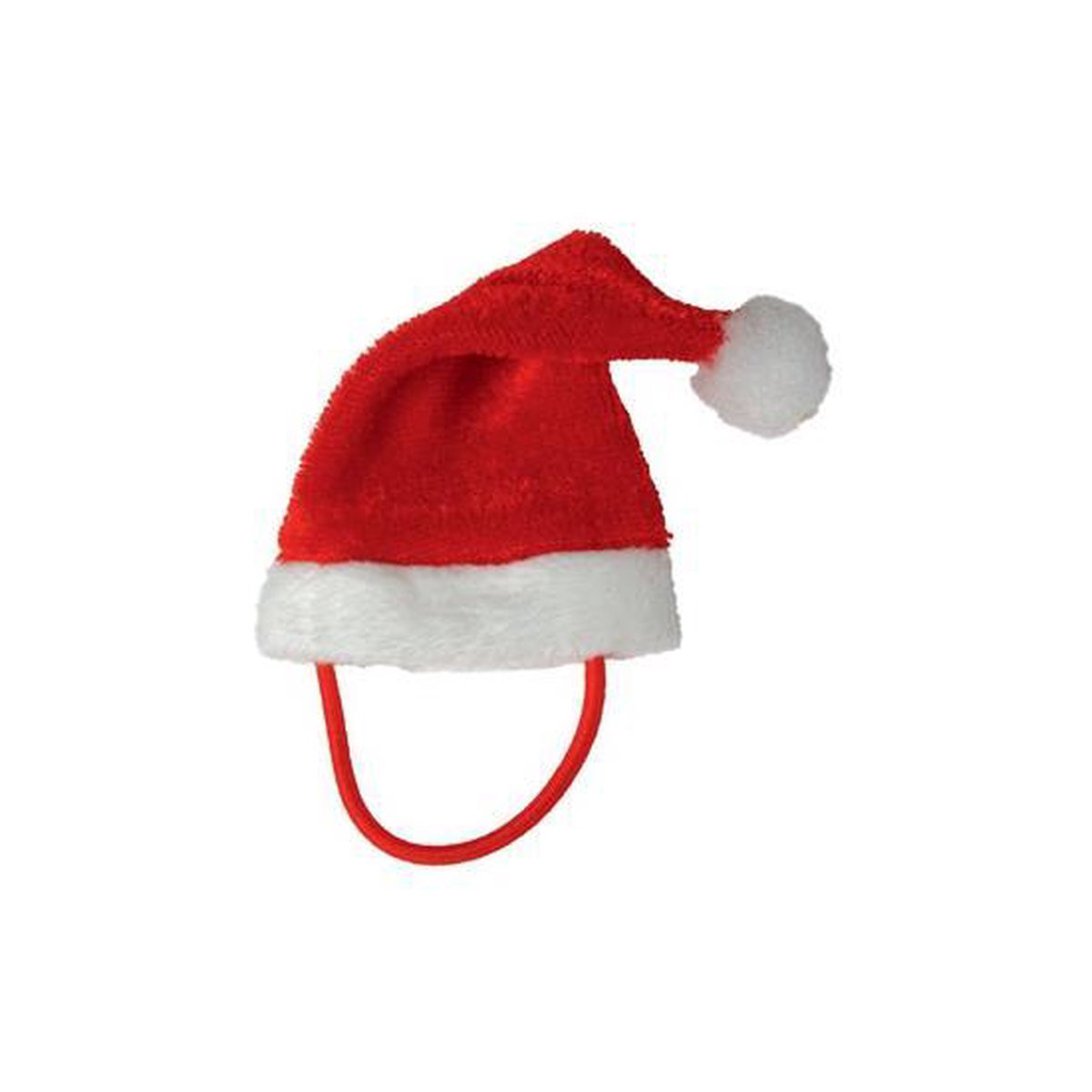 Mini kerstmuts en sjaal - Kersthaaraccessoires voor doe-het-zelf