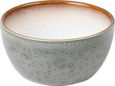 Bitz - Kom keramiek grijs / crème - Diameter 10 cm - Hoogte 5 cm