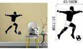 3D Sticker Decoratie Voetbal en beroemde voetballers Muurstickers Home Decor Muurtattoo voor kinderkamer Sport Boy Bedroom Muurschildering Wallpaper - TQ2 / L