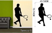 3D Sticker Decoratie Tennis Tennis Vinyl Muurstickers voor de woonkamer Sportkunst aan de muur Decals Gym speler muurschilderingen Wallpaper - Tennis5 / Small