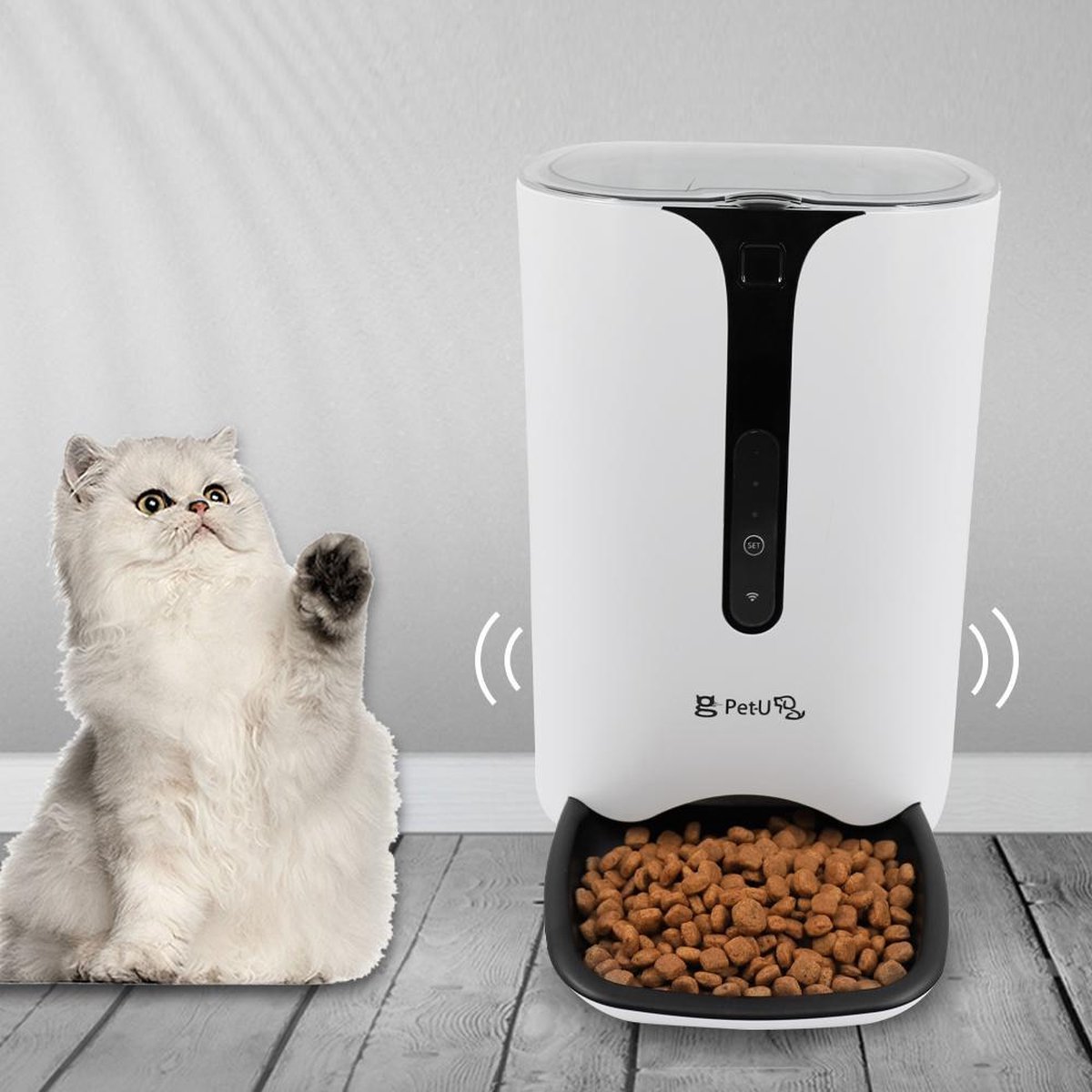 Doogo Automatische voerautomaat- W86 - 6Liter - voerautomaat kat-voerautomaat hond-pet feeder - te
