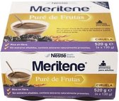 Meritene Fruit Puree Rich In Fiber Plum Flavor 4 Jars Of 130g