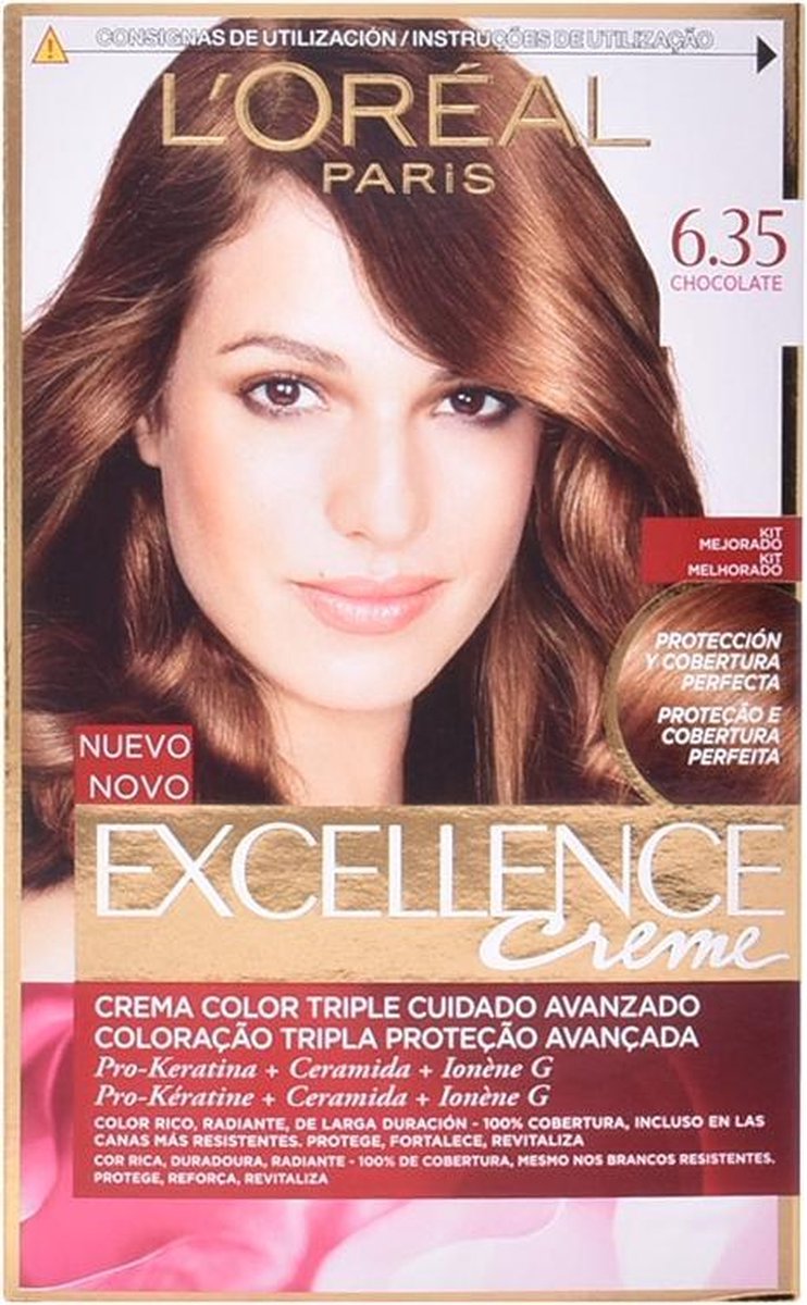 Loreal Haarverf - Excellence Creme nr. 6.35 Akazien Honing