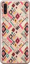 Samsung Galaxy A70 siliconen hoesje - Boho vibes - Soft Case Telefoonhoesje - Multi - Print