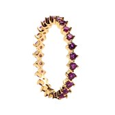 P D Paola Citric Dames Ring Zilver - Goudkleurig - 17.50 mm / maat 55
