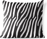 Buitenkussens - Tuin - Dierenprint met zebra - 60x60 cm