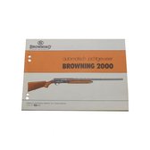 Browning 2000 - Automatisch Jachtgeweer handleiding