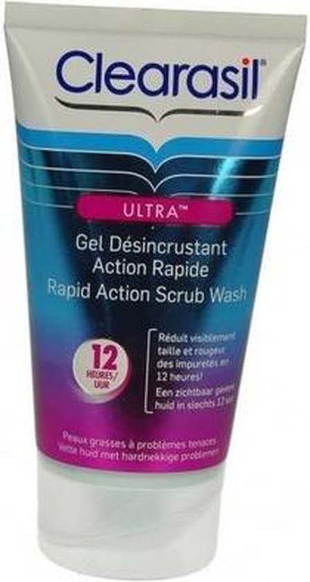 Clearasil Ultra Rapid Action Scrub Wash Reinigingsgel - 150 ml - Clearasil