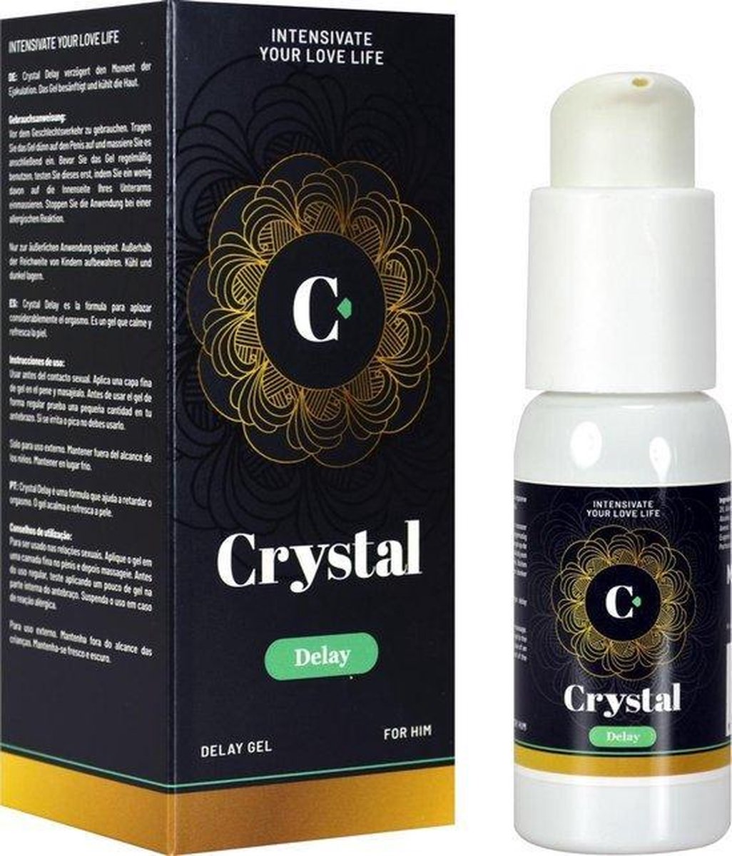 Goedkoopste Crystal - Delay Gel - 50 ml - Transparant - Drogist - Voor Hem - Drogisterij - Klaarkomen uitstellen