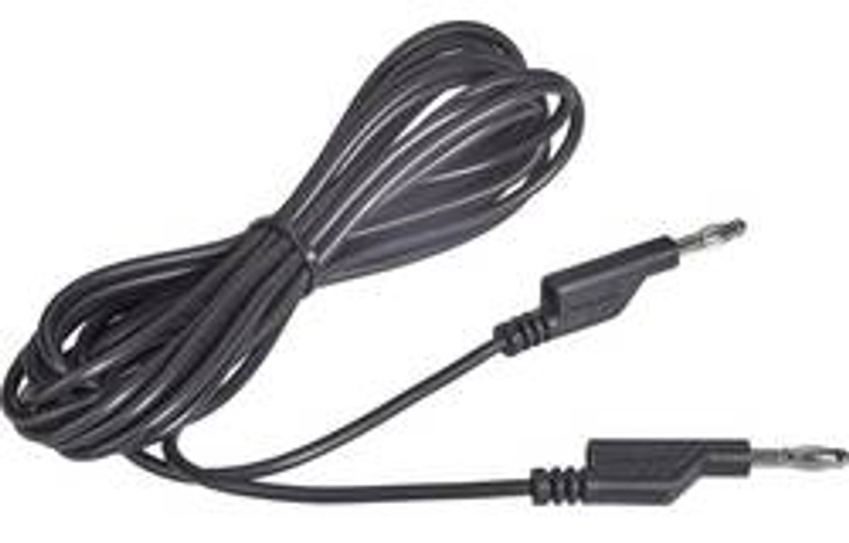 VOLTCRAFT MS5/SW Meetsnoer Banaanstekker 4 mm Banaanstekker 4 mm 5.00 m Zwart 1 stuk(s)