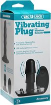 Vibrating Plug with Wireless Remote - Black - Accessories
