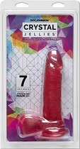 7 Inch Realistic Cock with Balls - Pink - Realistic Dildos