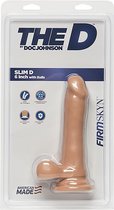 Slim D - 6 Inch with Balls - Firmskyn - Flesh - Realistic Dildos