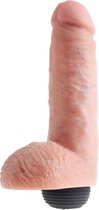 8" Squirting Cock with Balls - Flesh - Realistic Dildos