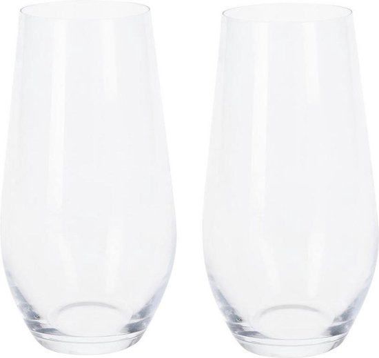 4x Tumbler grote waterglazen/drinkglazen - 580 ml - Luxe drinkglazen -  Kristal glas -... | bol.com