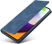 LC.IMEEKE Hoesje Portemonnee Book Case Blauw Geschikt voor Samsung Galaxy A52 / A52S