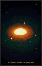 Kuotes Art - Ingelijste Poster - Galaxy - Muurdecoratie - 40 x 60 cm
