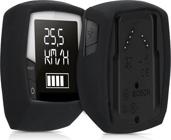 kwmobile hoes geschikt voor Bosch Intuvia Performance Line - Siliconen beschermhoes voor e-bike display in zwart