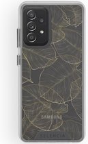 Selencia Zarya Fashion Extra Beschermende Backcover Galaxy A52(s) (5G/4G) - Gold Botanic