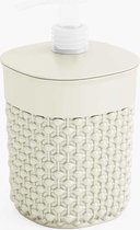 Kis Filo - Zeepdispenser - Creme - D9xh16cm - (set van 2) En Yourkitchen E-kookboek - Heerlijke Smulrecepten