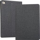 Stoffen textuur TPU horizontale flip lederen hoes voor iPad Mini 2019 & Mini 4, met houder (zwart)