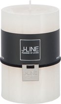 J-Line cilinderkaars - vanille - 48U - medium - 6 stuks