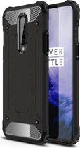 OnePlus 8 Hoesje - Mobigear - Outdoor Serie - Hard Kunststof Backcover - Zwart - Hoesje Geschikt Voor OnePlus 8