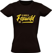 Foxwild Dames t-shirt | Peter Gillis | Hatseflatse | Foxwild | Massa is kassa | Zwart