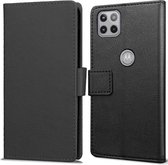 Cazy Motorola One 5G Ace hoesje - Book Wallet Case - zwart