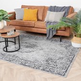 Vintage vloerkleed - Famous Grijs 200x290cm