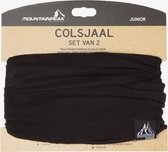 Mountain Peak multifunctionele colsjaal 2-pack JR - Zwart