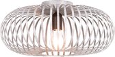 LED Plafondlamp - Plafondverlichting - Nitron Johy - E27 Fitting - Rond - Industrieel - Mat Grijs - Aluminium