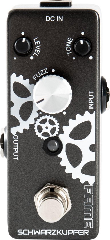 Foto: Fame schwarzkupfer fuzz effect pedal distortion voor gitaren