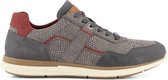 NoGRZ J.Mocker - Leren Herensneakers - Veterschoenen - Grijs Leer - Maat 46