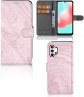 GSM Hoesje Samsung Galaxy A32 5G Flip Case Marble Pink